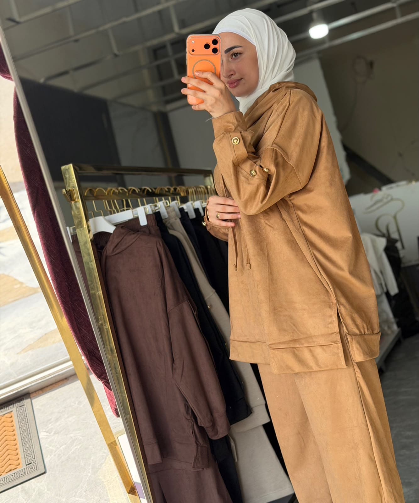 set suede in bej