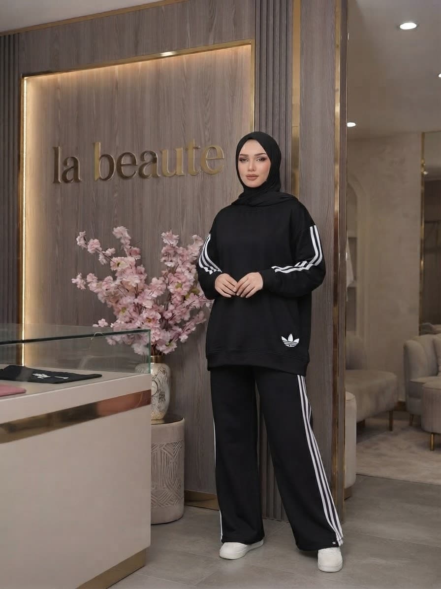 set adidas in black