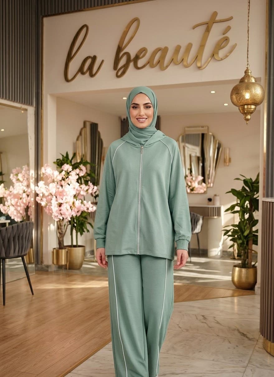 wide leg set in mint