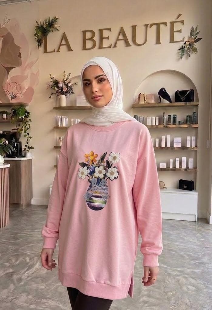 hodie in light pink